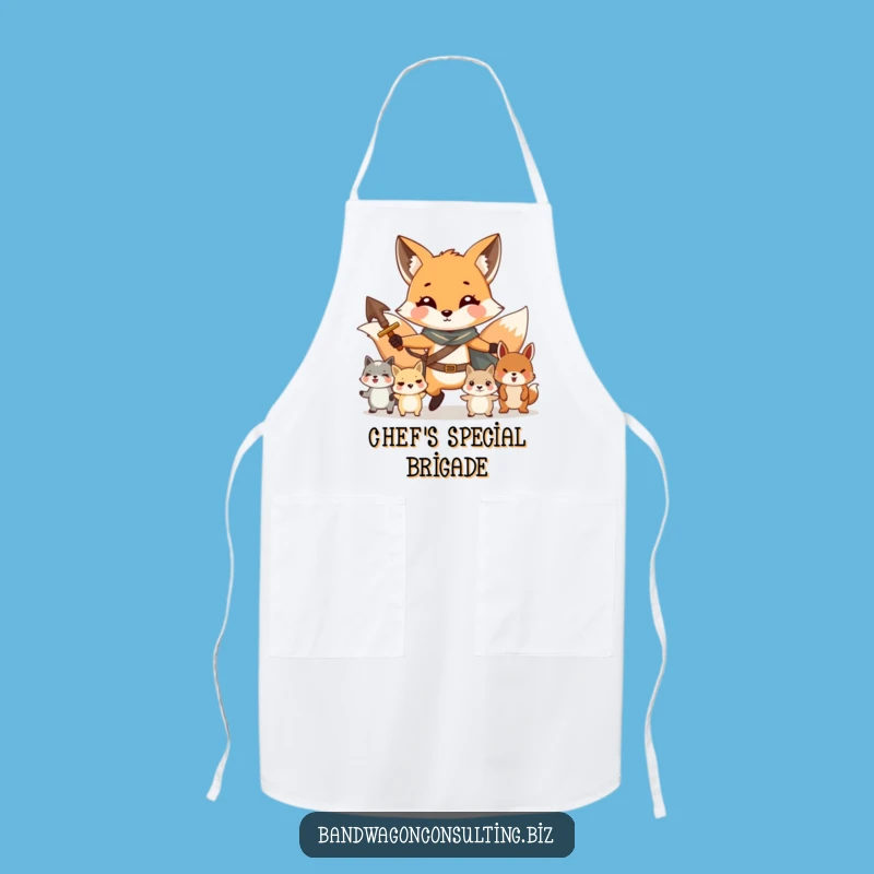 Funny Fox Apron - Charming Leader's Kitchen Companion Gift