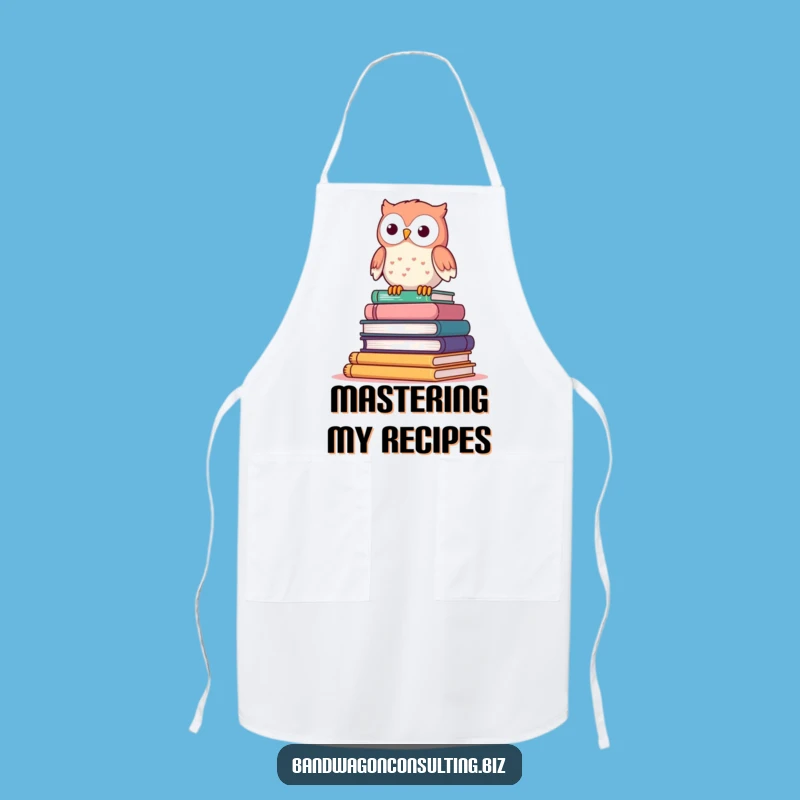 Funny Owl Apron - Wobbly Bookworm's Kitchen Wisdom Gift