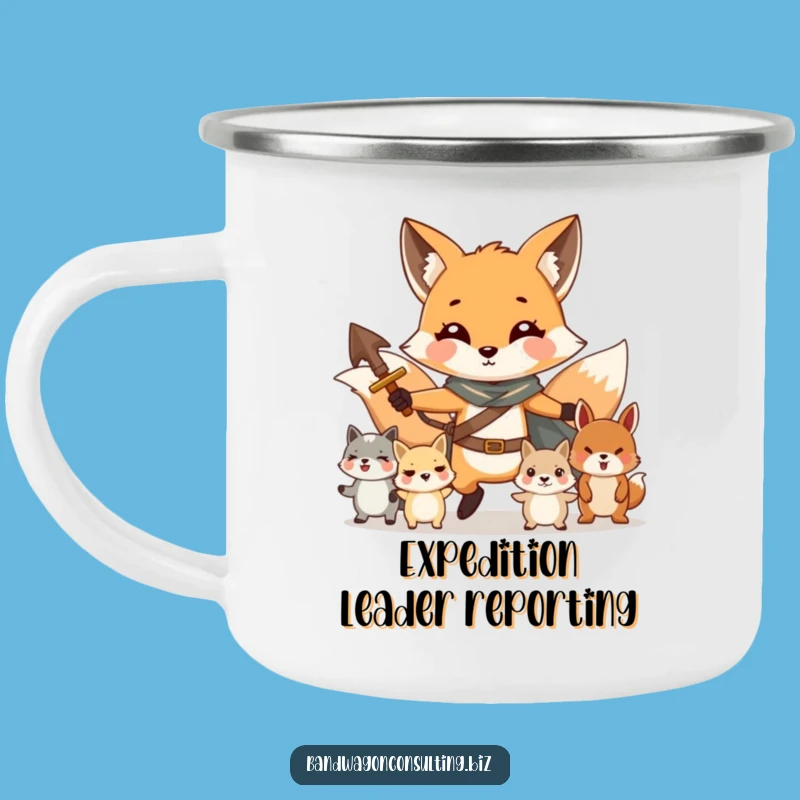 Funny Fox Camping Mug - Durable Leader's Companion Gift