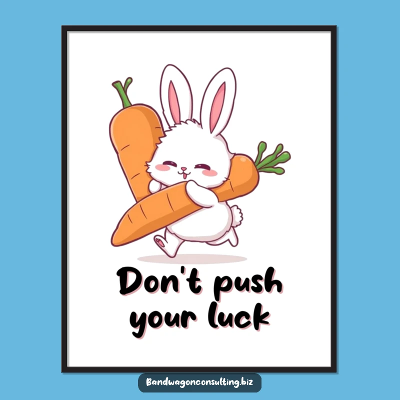 Funny Free Printable Rabbit Wall Art: Whimsical Downloadable Decor with a Punch