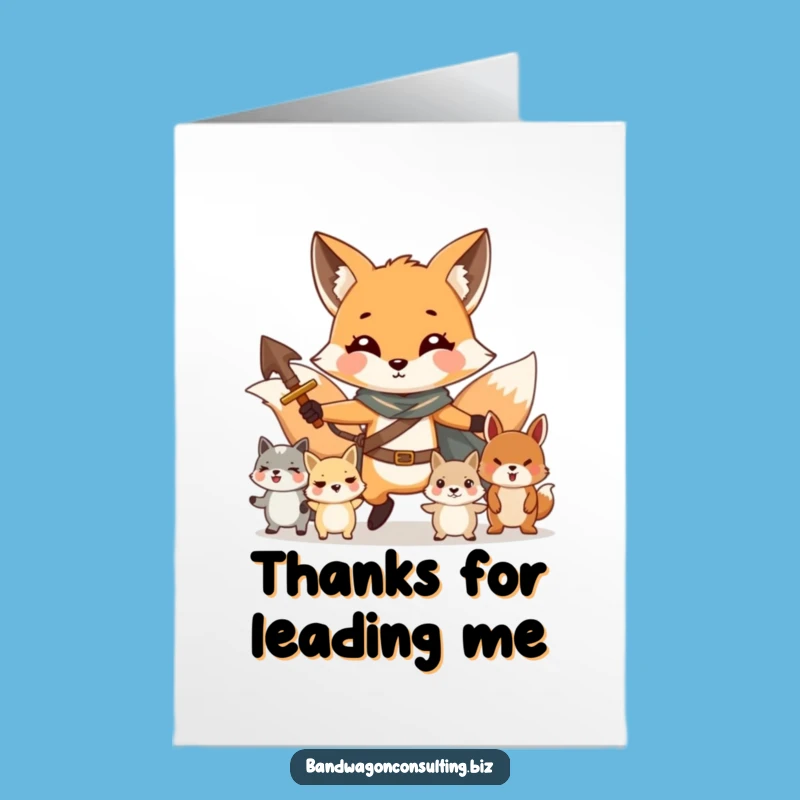 Free Printable Fox Thank You Card: A Leader's Gratitude Downloadable Gift